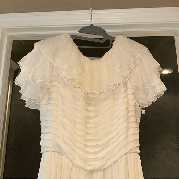 Couture Silk Chiffon Dress - Picture 15 of 16